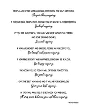 Load image into Gallery viewer, Tia's Quote- 5x7, 8x10, 11x14, 16x20 Wall Print