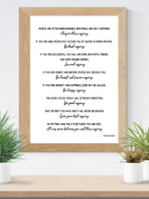 Load image into Gallery viewer, Tia's Quote- 5x7, 8x10, 11x14, 16x20 Wall Print