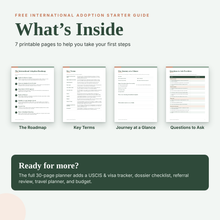 Load image into Gallery viewer, Free International Adoption Starter Guide | Printable PDF