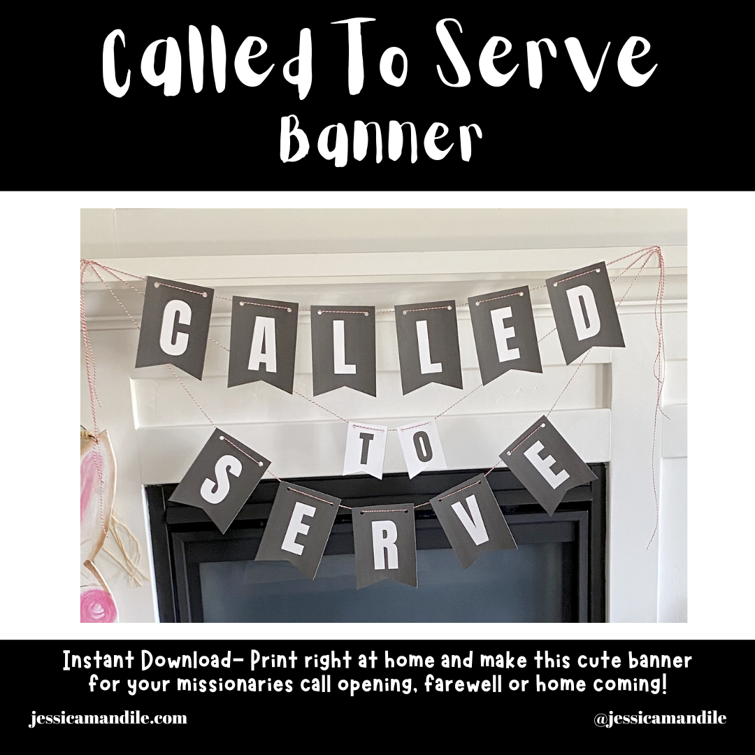 Called To Serve Banner Free Printable