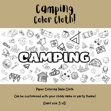 Load image into Gallery viewer, Camping Coloring Cloth