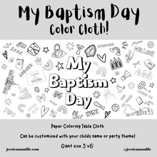 Load image into Gallery viewer, My Baptism Day Coloring Cloth