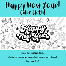 Load image into Gallery viewer, Happy New Year Coloring Cloth