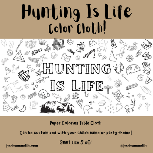 Hunting Coloring Cloth