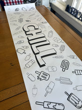 Load image into Gallery viewer, Chill Table Runner Coloring Cloth