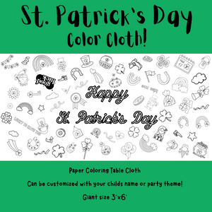 St. Patrick's Day Coloring Cloth