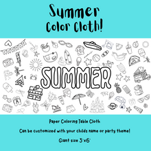 Load image into Gallery viewer, Summer Coloring Cloth