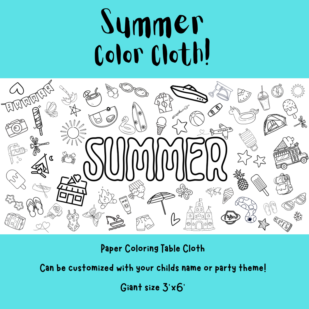 Summer Coloring Cloth