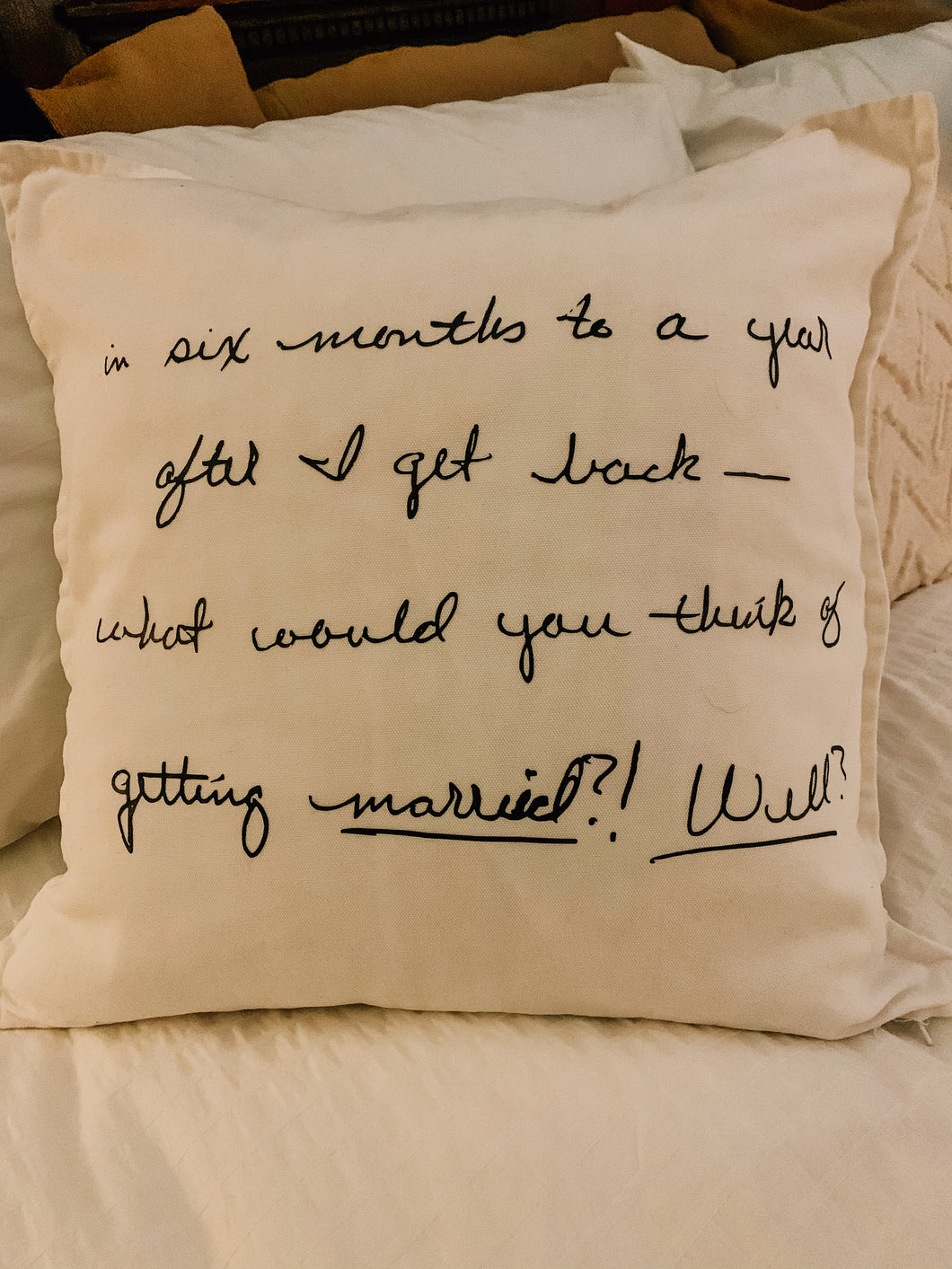 Personalized Handwritten Pillow Cover