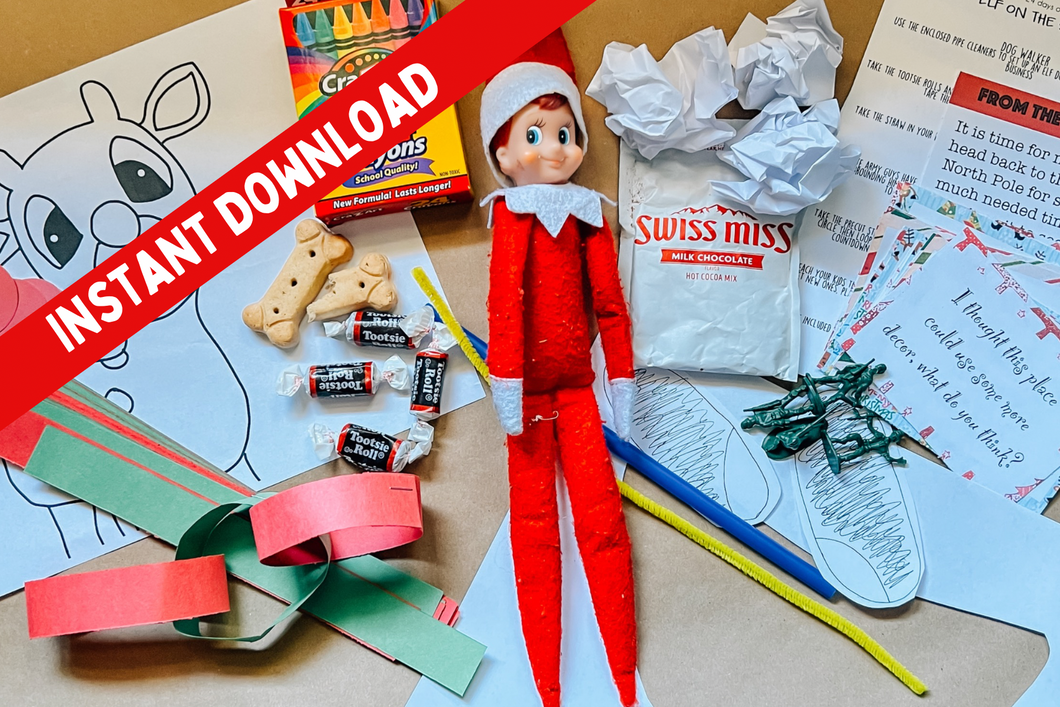 **Instant Download** Elf on the Shelf Kit- 24 ideas for each night, plus 3 bonus ideas