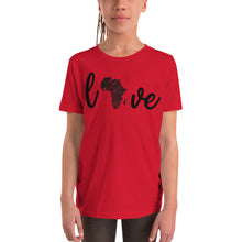 Load image into Gallery viewer, Love Africa- Youth Short Sleeve T-Shirt