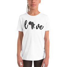 Load image into Gallery viewer, Love Africa- Youth Short Sleeve T-Shirt