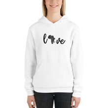 Load image into Gallery viewer, Love Africa- Bella Canvas Unisex hoodie